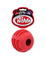 Hunde Snack Ball Ca. 6Cm Spielzeug Rot Hund FüR Leckerlies Mit Rindfleisch Aroma