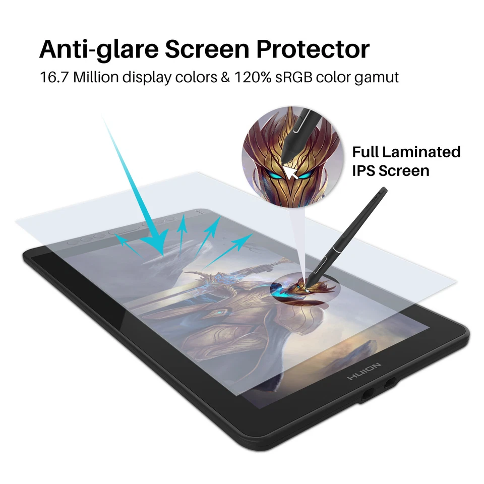 Refurbished Huion KAMVAS 13 Grafiktablett mit Display Tilt w/ Battery-free Pen - Bild 3 von 4