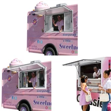 36 x 24-48 in Concession Stand Serving Window Food Truck Service Awning