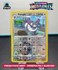 Purugly 116/163 Reverse Holo Pokemon TCG Battle Styles Card Mint SHIPS TODAY!