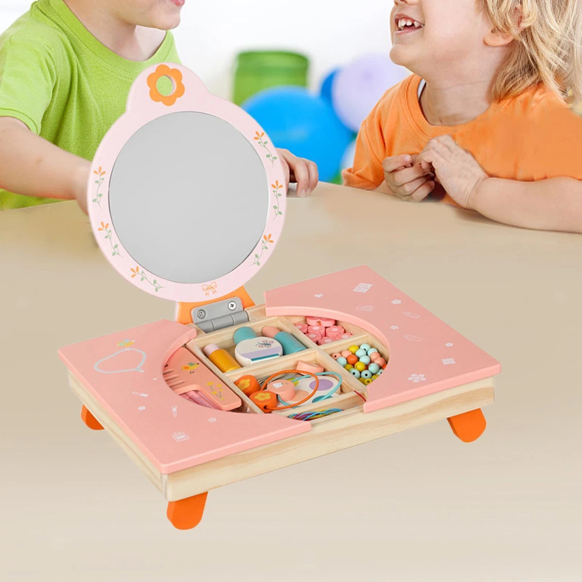 Kids Makeup Vanity Toy Tabletop Dresser Maquillage Jouet pour Tout-petits