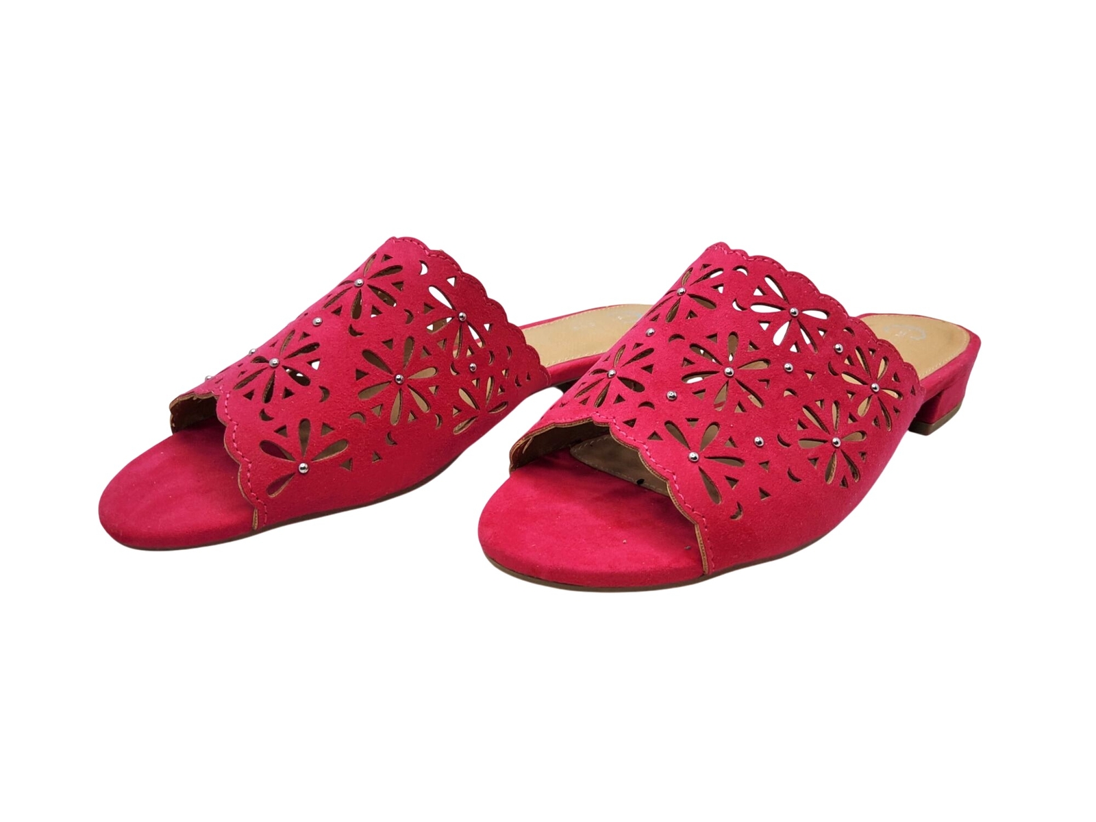 APL Ballerine donna EST.1946 rosa con motivo floreale stampato.