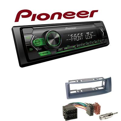 Pioneer Autoradio Android USB Set für Renault Megane I Megane Scenic dunkelgrau