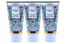 3 BATH  BODY WORKS WHIPPED VANILLA CHIFFON ULTRA SHEA BODY CREAM 2.5 OZ NEW