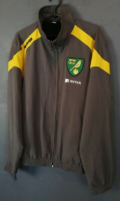 Veste D'entraînement ERREA Norwich City - Taille S, Manches Longues, Grise (occasion Très Bon état)