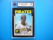 1986 TOPPS TRADED MLB BASEBALL CARD #11T BARRY BONDS ROOKIE KSA 10 GEM MINT