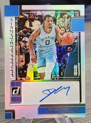 De'Anthony Melton 2022-23 Donruss Signature Series Autographed SS-DEA 76ers