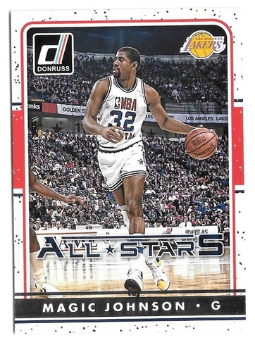 Magic Johnson #3 2016 Panini Donruss All-Stars card