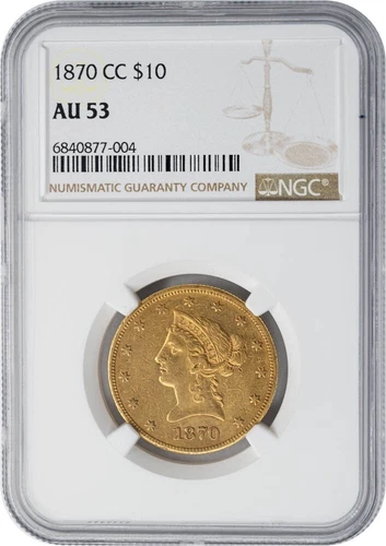 1870-CC $10 Gold Liberty AU53 NGC 949728-13