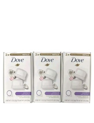 Set of 3 Dove Refillable Deodorant Refill Kit Coconut & Pink Jasmine 1.13 oz