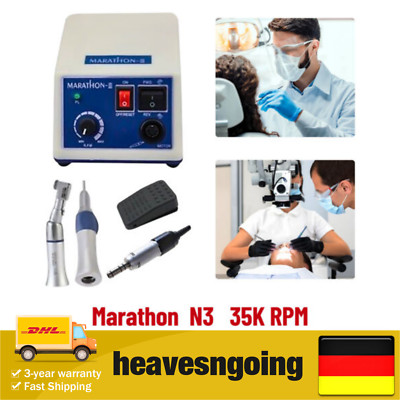 Zahntechnik Dental Labor Marathon Micromotor Polieren N3 + 35K RPM Handstück Set