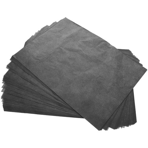 50 Sheets Graphit-Kohlepapier Büro Kohle-Pauspapier Schwarzes Zeichenpapier - Bild 12 von 12