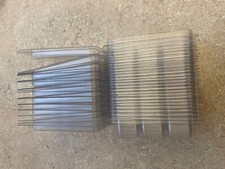 Lot de 25 coques à clapet cire fondue 6 cavités récipients en plastique vide transparent
