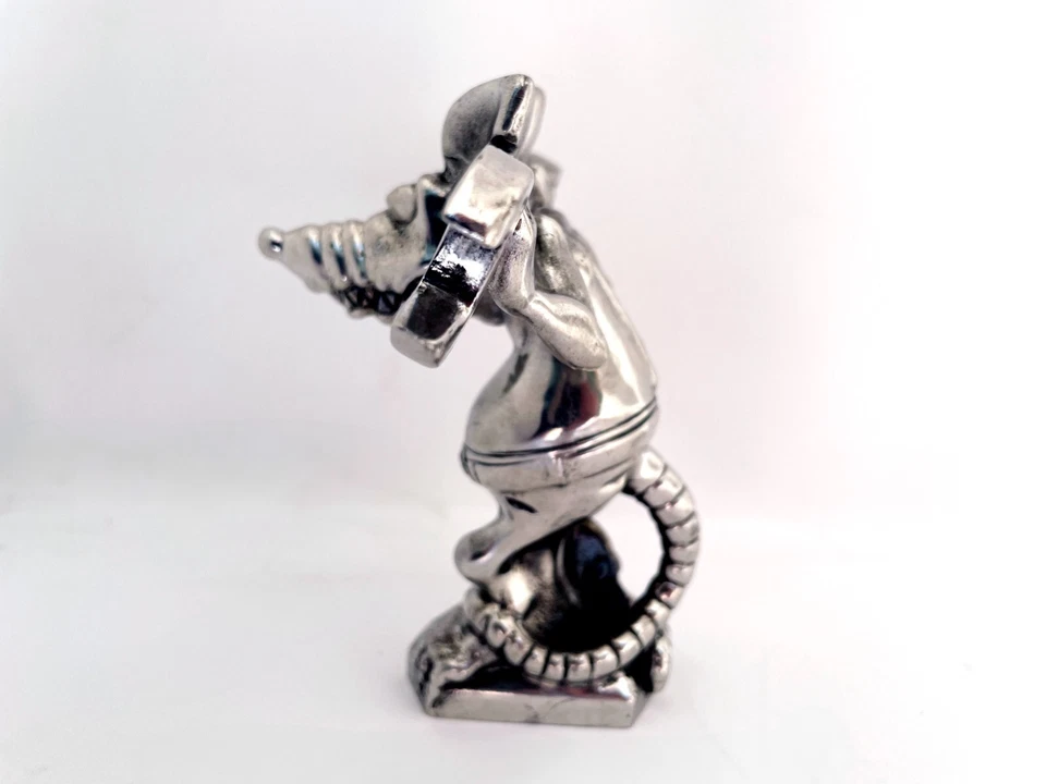 Ornamento de capô personalizado Rod the Rat Mechanic / Metal sólido / Rat Rod / Hot Rod - Imagem 4 de 4