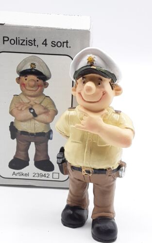 Polizei / Polizist denkt nach 23942 in OVP -10,8 cm Hartplastik GdP Figur Police - Bild 1 von 2
