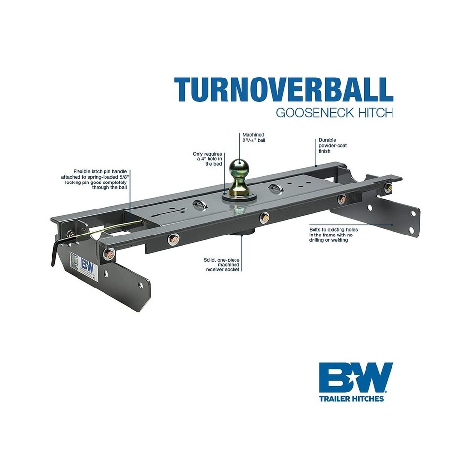 B&W Trailer Hitches Turnoverball Gooseneck Hitch GNRK1016