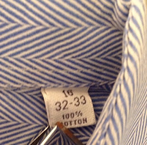 Men’s Mazzoni Blue 16 32/33 Shirt - Picture 4 of 12