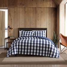 Eddie Bauer - Queen Duvet Cover Set, Reversible Cotton Bedding with Matching ...