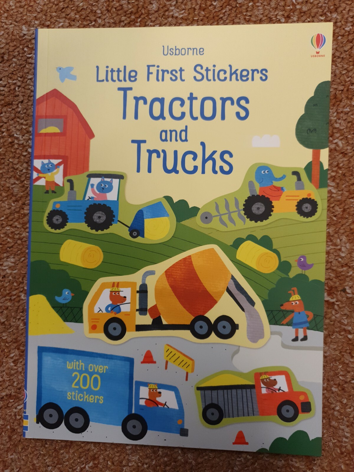 Usborne Little First Stickers Tractors and Trucks sticker book tractor lorry fun