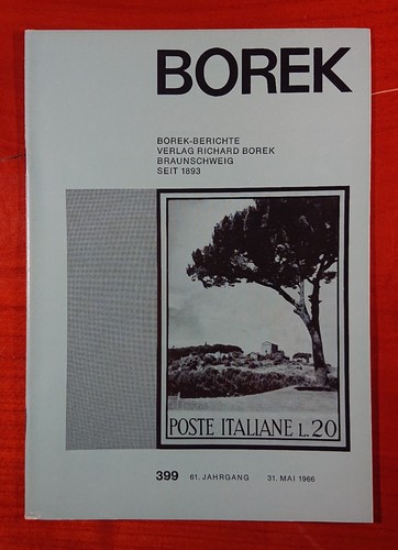 Richard Borek Rapports Italie Mai 1966 48 S.Timbres Philatélie
