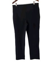 Quince Black Ponte Pull On Straight Leg Pants Womens Size XL Tall New NWT