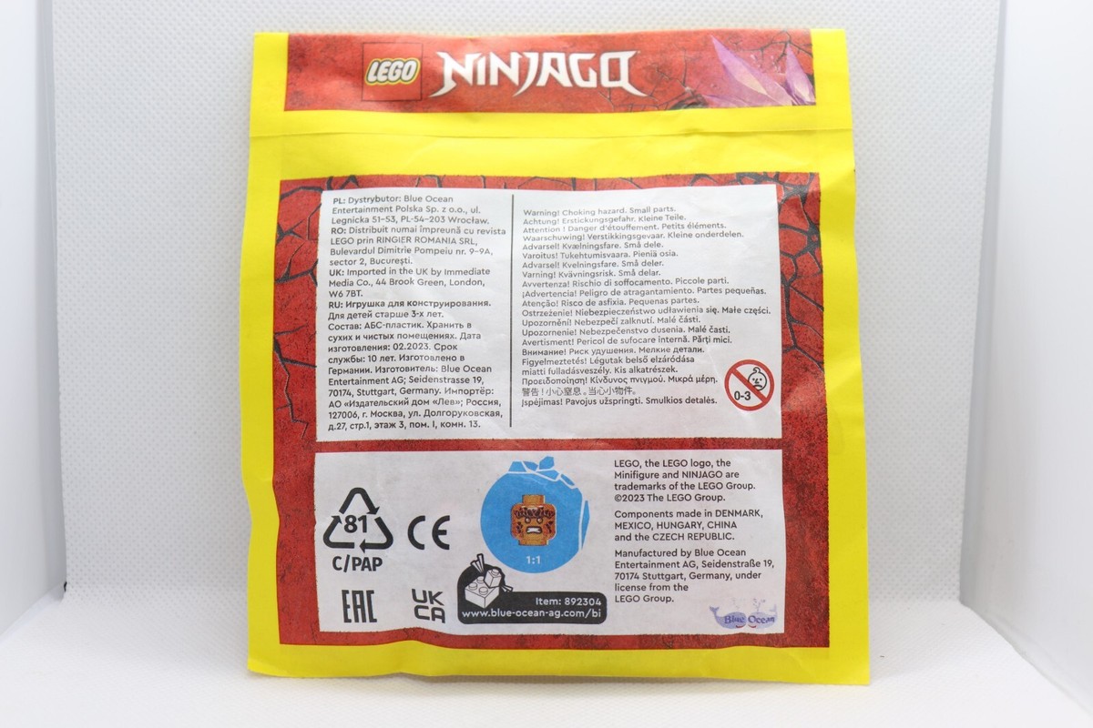 Cole GOLDEN DRAGON Paper Bag 892304 Crystalized Ninjago LEGO