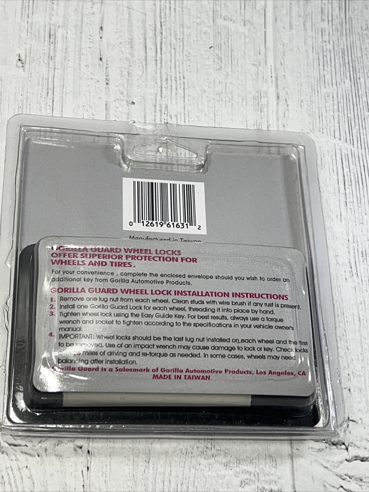 Gorilla Guard Wheel Locks 61631 12mm x 1.50 Acorn Seat 4 Pack Sealed