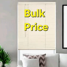 35x64 1 in. Cordless, Room Darkening Premium Vinyl Blind, WHITE, 35"W x 64"L