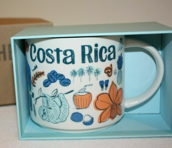 Starbucks Costa Rica Been There Series Collectors Coffee Cup Mug 14 Oz
