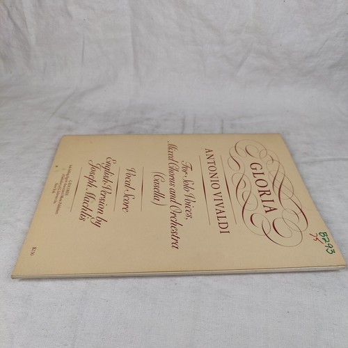 Rare 1970s Vtg "GLORIA" Antonio Vivaldi Mixed Chorus & Organ Choral Music - Picture 16 of 24