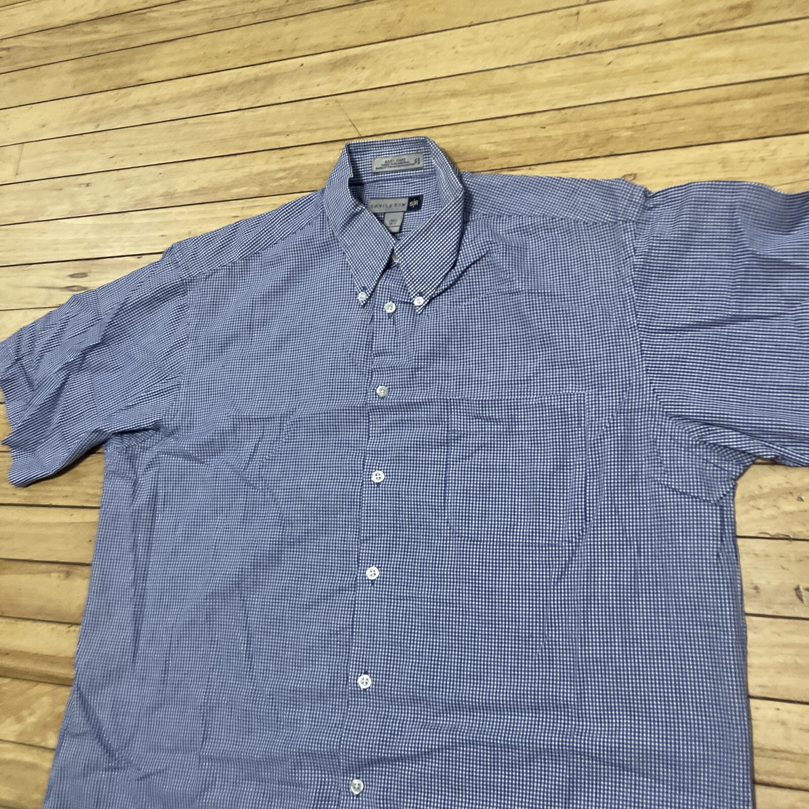 FILA SAVILE ROW Camicia con bottoni uomo collo 16 5 mezza manica blu facile cura cotone poli