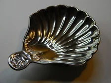 NICE FINE STYLISH VINTAGE ART KRUPP BERNDORF SILVER PLATE OYSTER SHELL DISH BOWL