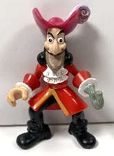 Disney Jake And The NeverLand Pirates Captain Hook 3.25" Action Figure Mattel