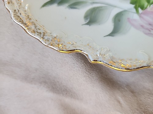 Vintage Ucagco Decorative Collector Wall Plate Ceramic 8.75" Pink Roses - Picture 6 of 7