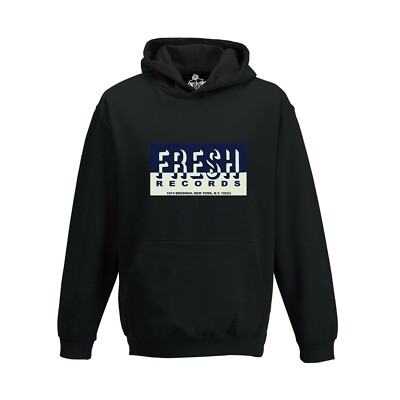 Fresh Records  Hoodie Old School label EPMD Nice and Smooth Just Ice T La Rock