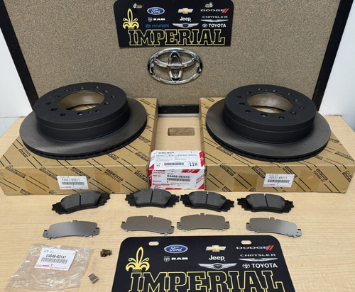 2010-2022 LEXUS GX460 GENUINE OEM REAR BRAKE KIT OEM BRAKE PADS ROTORS AND SHIMS - Picture 7 of 17
