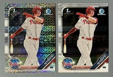 2- 2019 Bowman Draft Chrome Bryson Stott Asia Mojo Refractor (Rare!), Base 1st