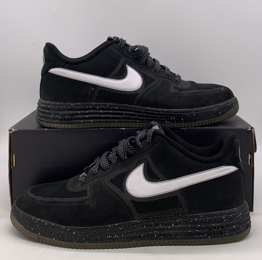 シューズ Nike Lunar Force 1 Fuse NRG 8.5 Nike Lunar Force 1 Fuse Black Oreo Retro Sneakers OG 555027