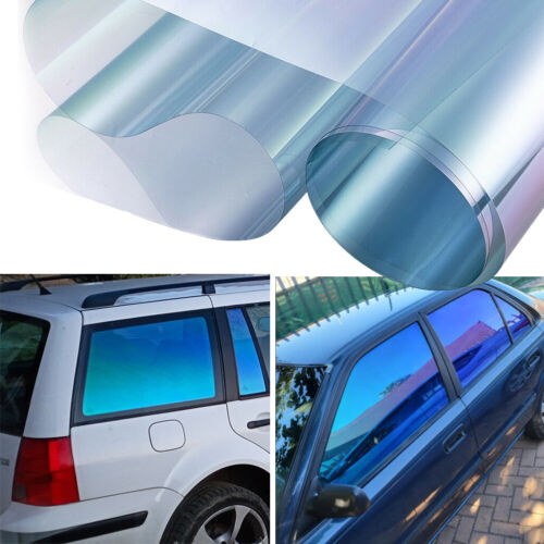 75x150cm Blue Chameleon VLT 67% Car/Home Window Tint Solar Film Shades Stickers - Afbeelding 1 van 9