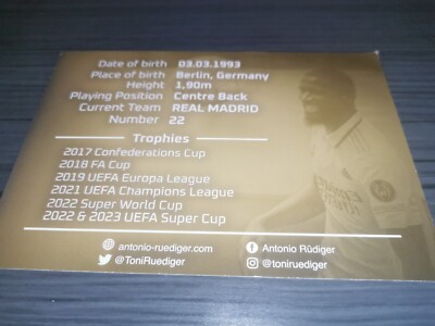 Flávio Conceição hand signed Real Madrid autograph card | UK
