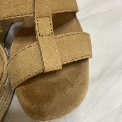 Lucky brand wedge sandals tan suede size 7 - Picture 5 of 8
