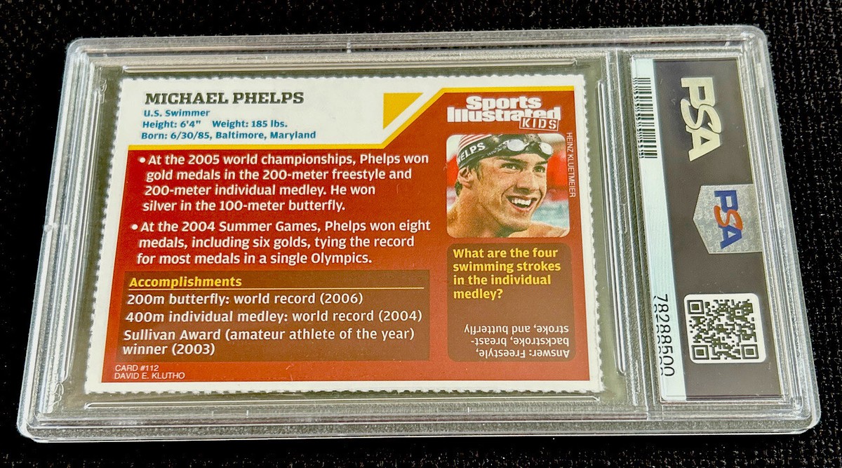 MICHAEL PHELPS RARE 2006 Sports Illustrated for Kids SI USA