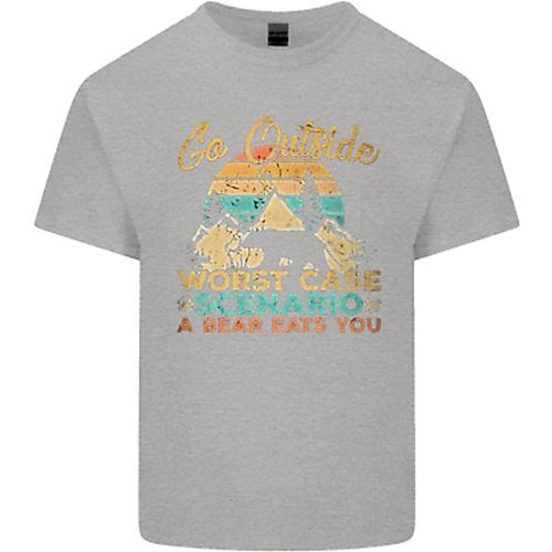 Lustiges T-Shirt Go Outside Camping Wandern Trekking Kinder Jungen Mädchen - Bild 5 von 24