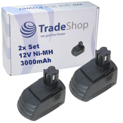 2x Ni-MH AKKU 12V 3000mAh ersetzt Hilti SBP12 SFB125 SFB105 00315082 battery
