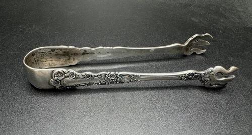 Buttercup by Gorham Sterling Silver Large Sugar Tongs 4 7/8"