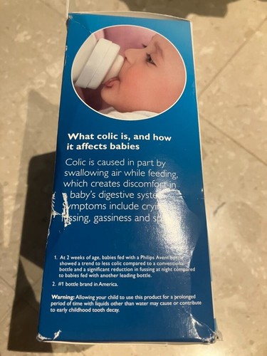NEW Philips Avent Anti-Colic 9 oz Natural Baby Bottle Breastfeeding Milk 3pk - Picture 4 of 5
