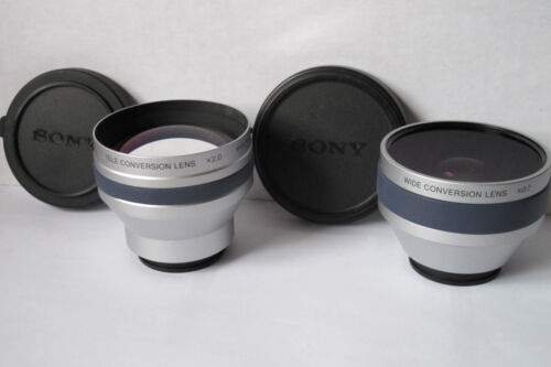 SONY Wide + Tele Conversion Lens Pair (30mm) - VCL-HG2030, VCL-HG0730X - Japan - Picture 1 of 16