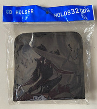 Zippered CD Travel Carry Case - New Sealed - Hold 32 Discs - Unbranded