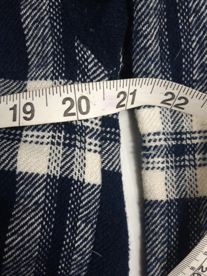 chisel black and white checkered work country shirt Size S C42" L25" - image 3 of 4