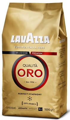 LAVAZZA QUALITA ORO Premium Italian Coffee Beans Medium Roast 100% Arabica 1kg